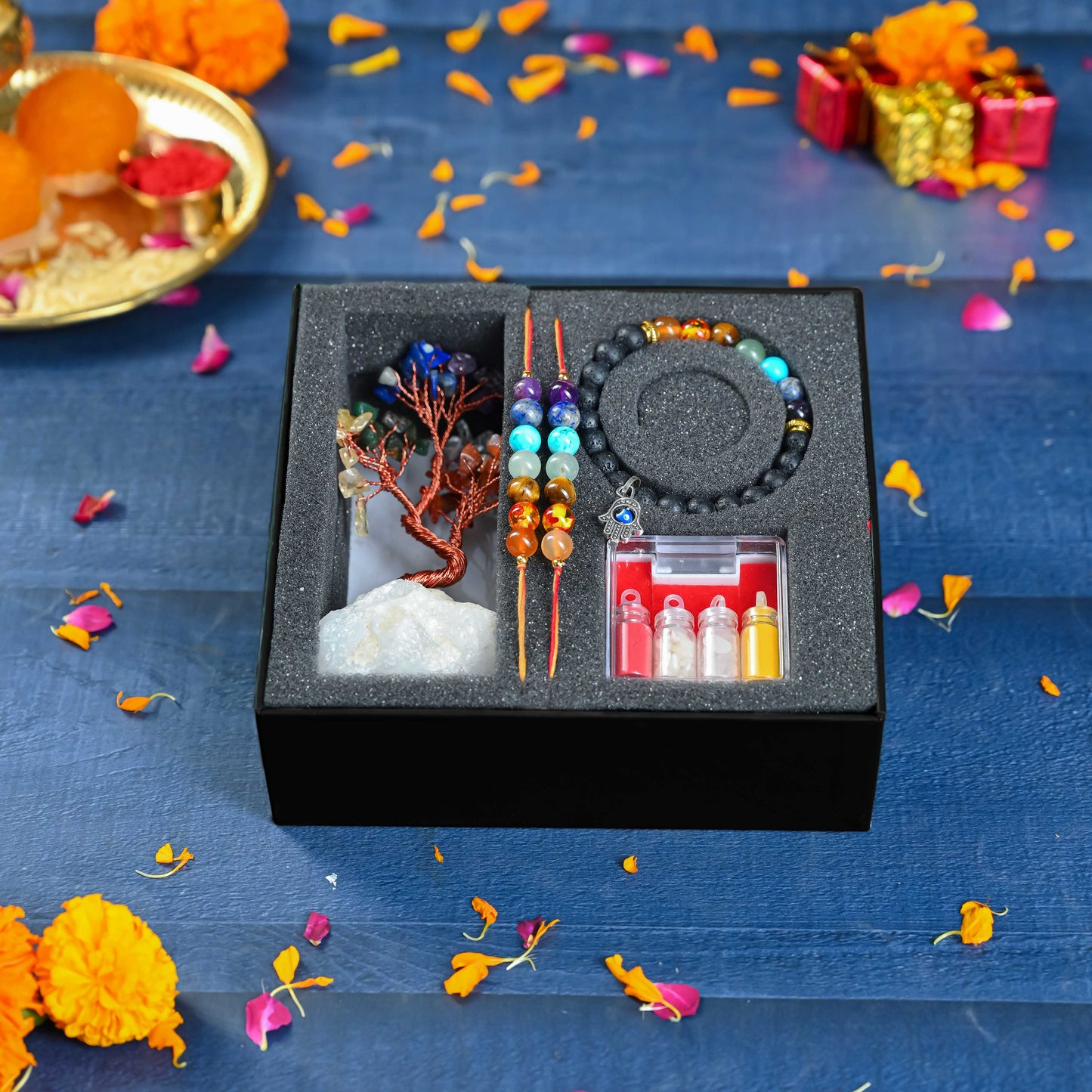 🌈 Rakhi Special 7 Chakra Crystal Gift Combo – A Healing Set for Protection, Balance & Positivity | Flat 30% OFF!