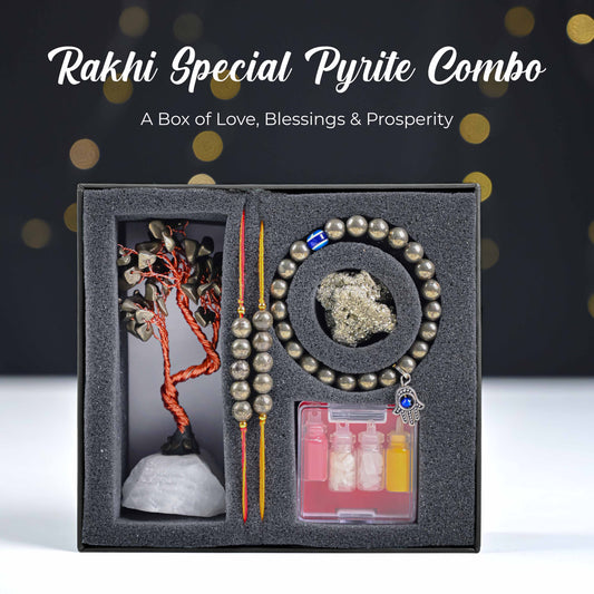 🌟 Rakhi Special Pyrite Combo – Gift of Prosperity, Protection & Success | Flat 20% OFF