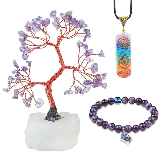 💜 Aura Bloom Combo (Amethyst, Calm & Heal)