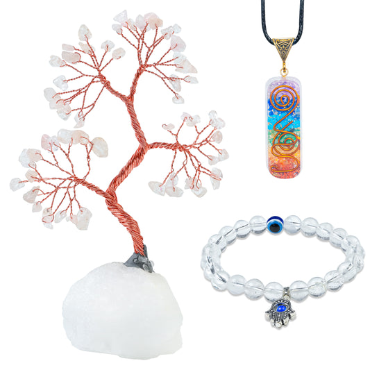 💎 Pure Energy Combo (Clear Quartz, Healing & Positivity)