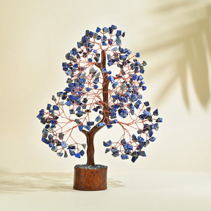 Lapis Lazuli Chakra Crystal Tree – for Wisdom, Good Luck & Home Office Décor