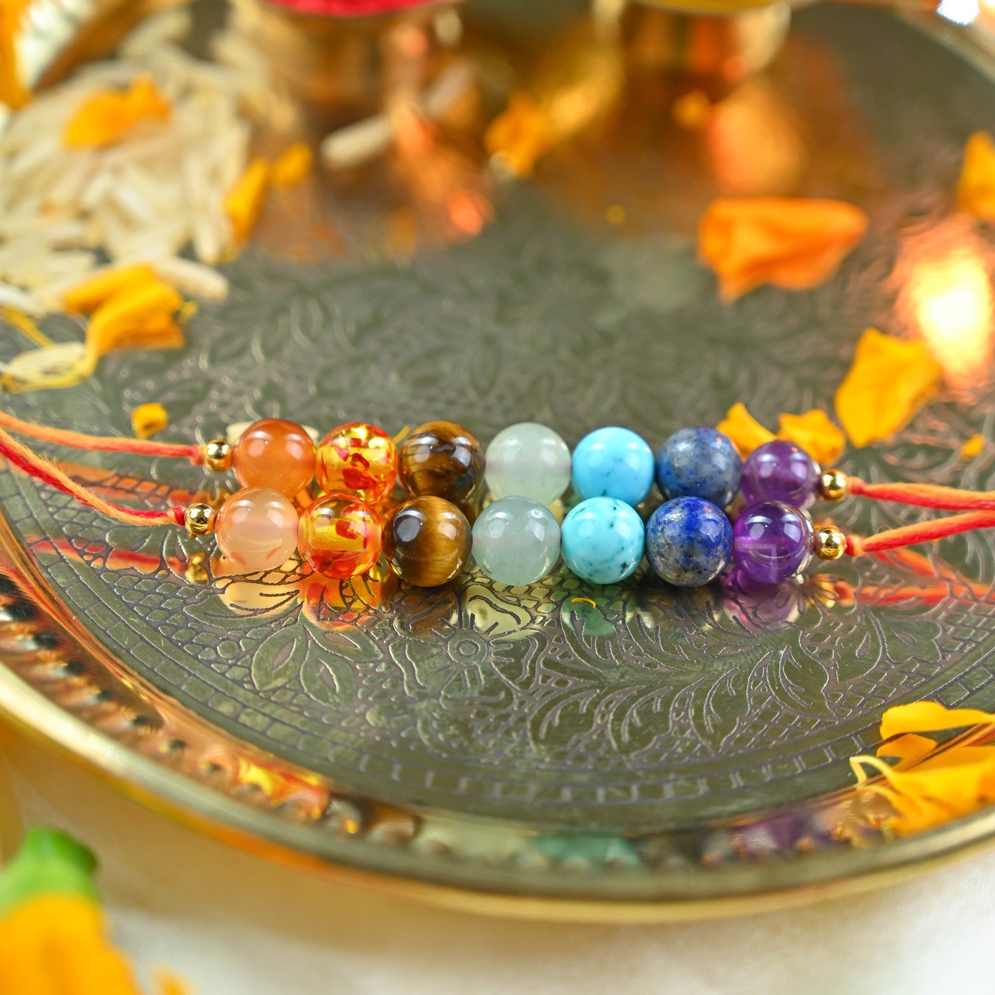 🌈 Rakhi Special 7 Chakra Crystal Gift Combo – A Healing Set for Protection, Balance & Positivity | Flat 30% OFF!