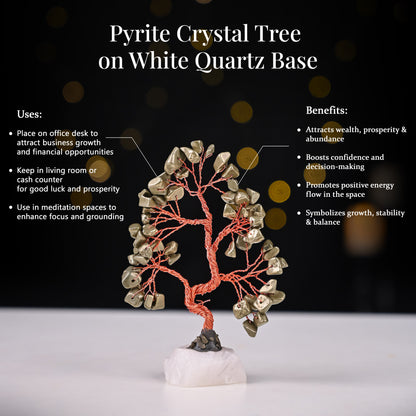 Diwali Dhan Laxmi Combo | Pyrite Shri Laxmi Yatra Frame, Pyrite Tree & Pyrite Bracelet