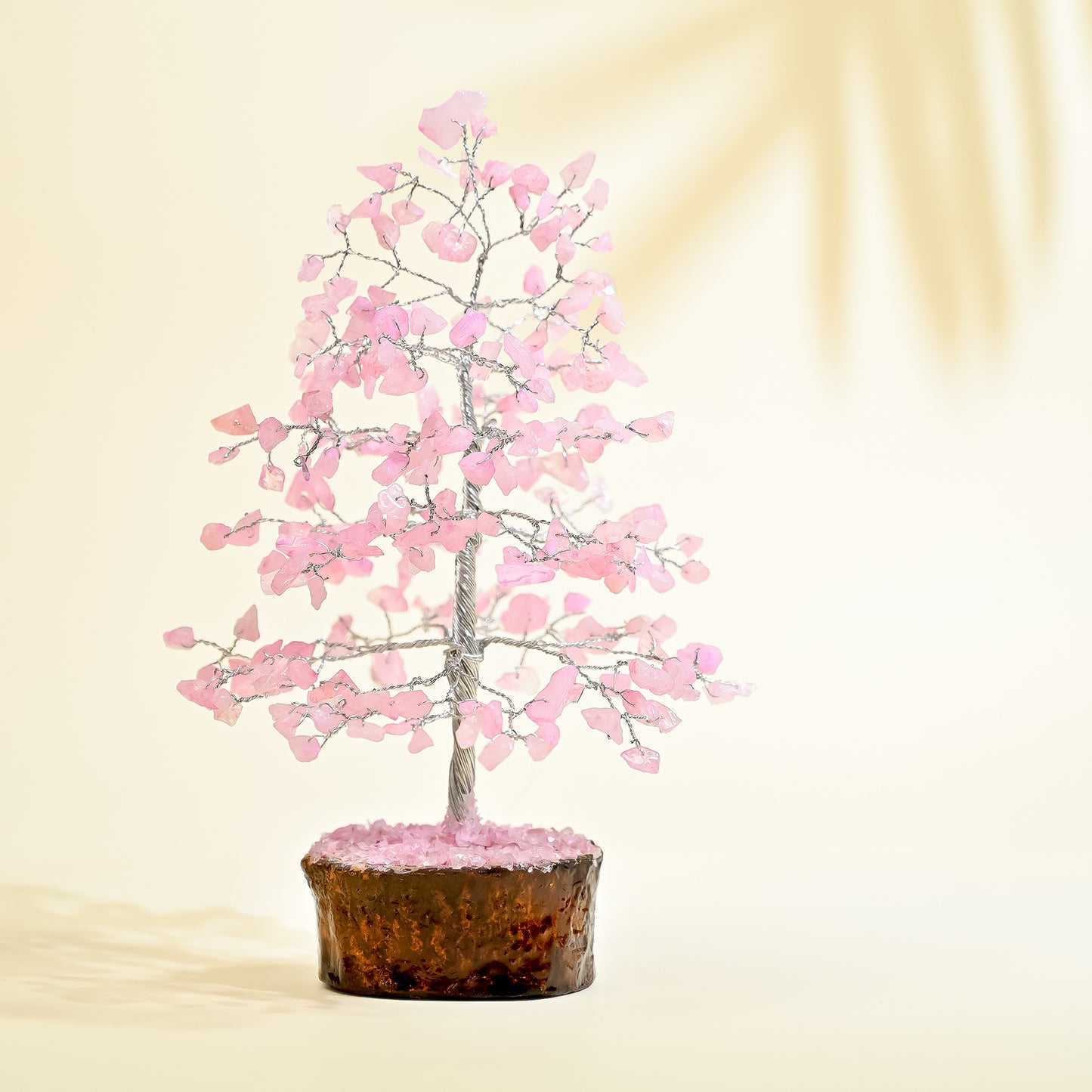 Rose Quartz Gemstone Tree – Energy Crystal for Emotional Balance & Premium Home Office Décor