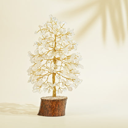 Clear Quartz Energy Tree – Handmade Crystal Showpiece for Healing & Clarity