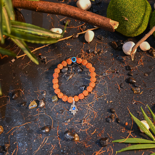 Rudraksha Crystal Bracelet – Attract Calmness, Strength & Good Luck