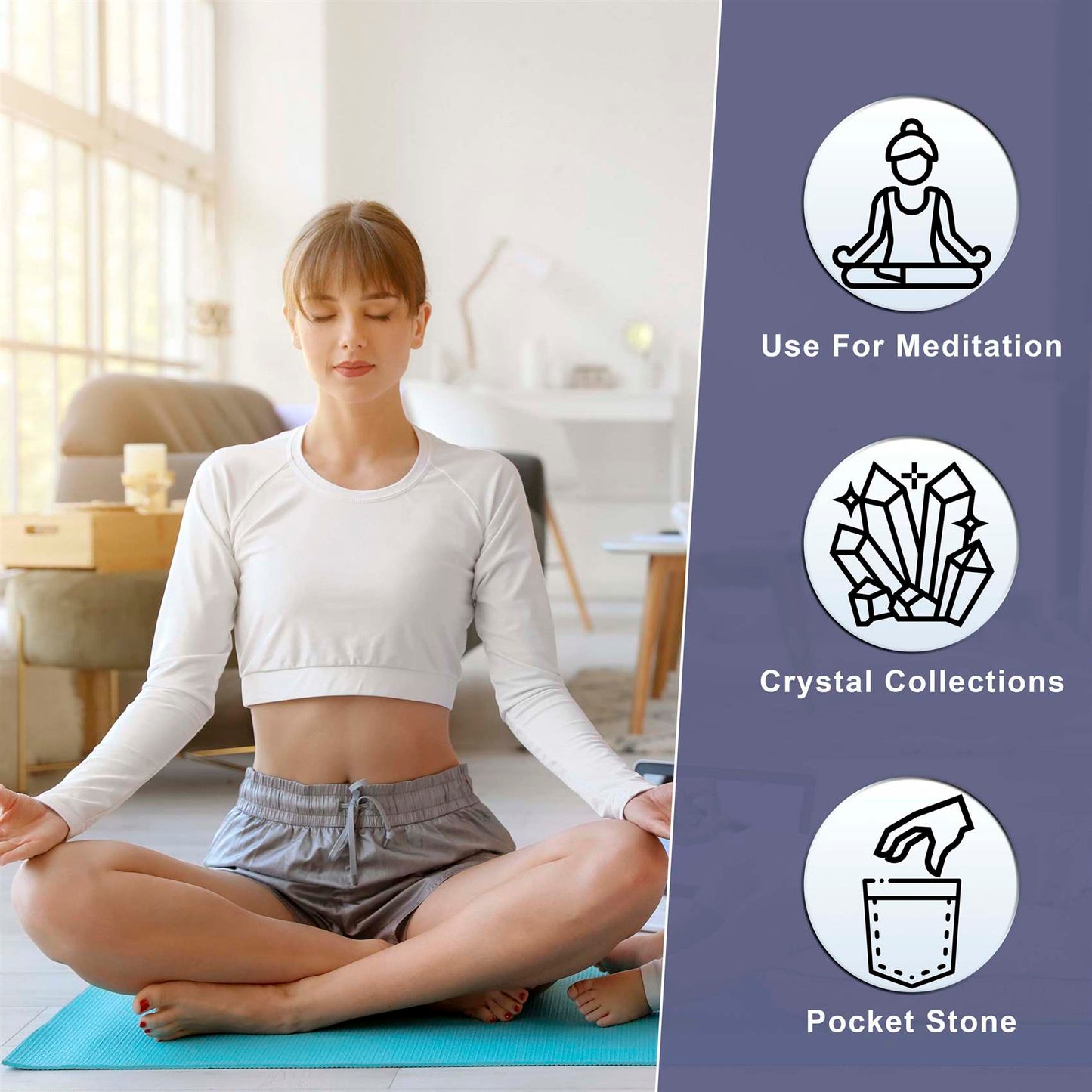 Lepidolite Crystal Heart Shape Stone - Calm and Balance - TheIndianHand 