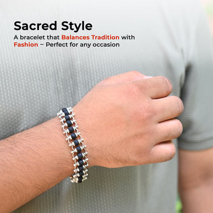 Karungali Ebony Wood Healing Bracelet for Men & Women – Energizing Beads for Meditation, Chakra Alignment & Spiritual Wellness | Unisex