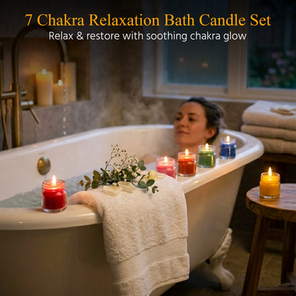 7 Chakra Healing Candle | Meditation Candle for Energy Balance, Positive Vibes & Spiritual Healing