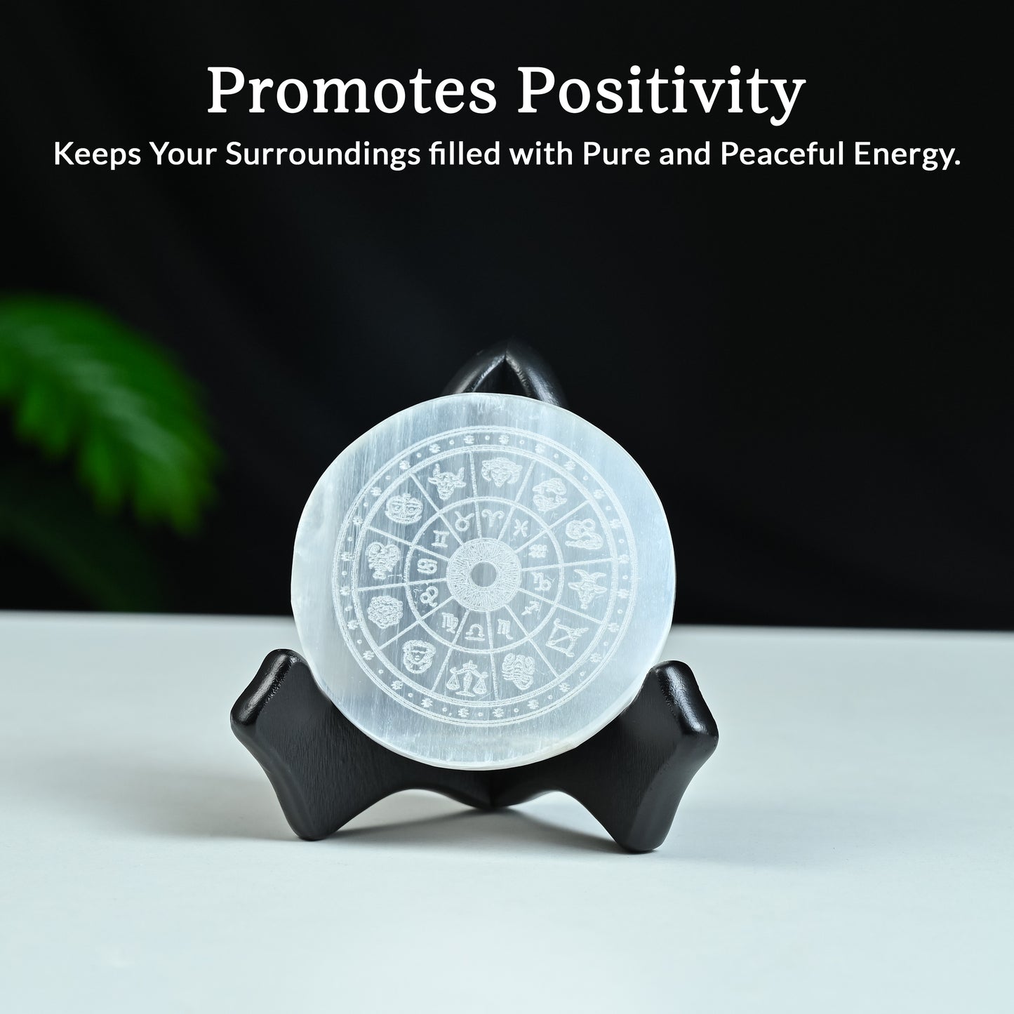 Selenite Plate – Natural Crystal Charging Plate for Cleansing & Positive Energy