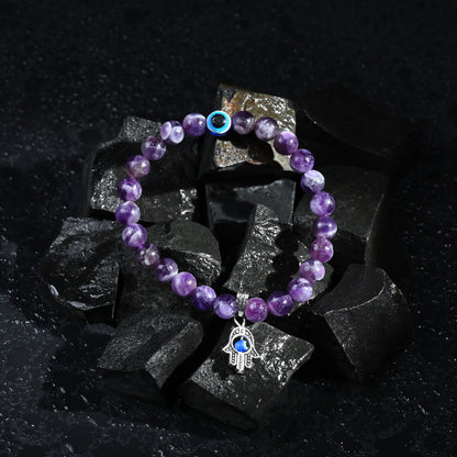 Amethyst Crystal Healing Bracelet – For Calmness, Peace & Spiritual Energy
