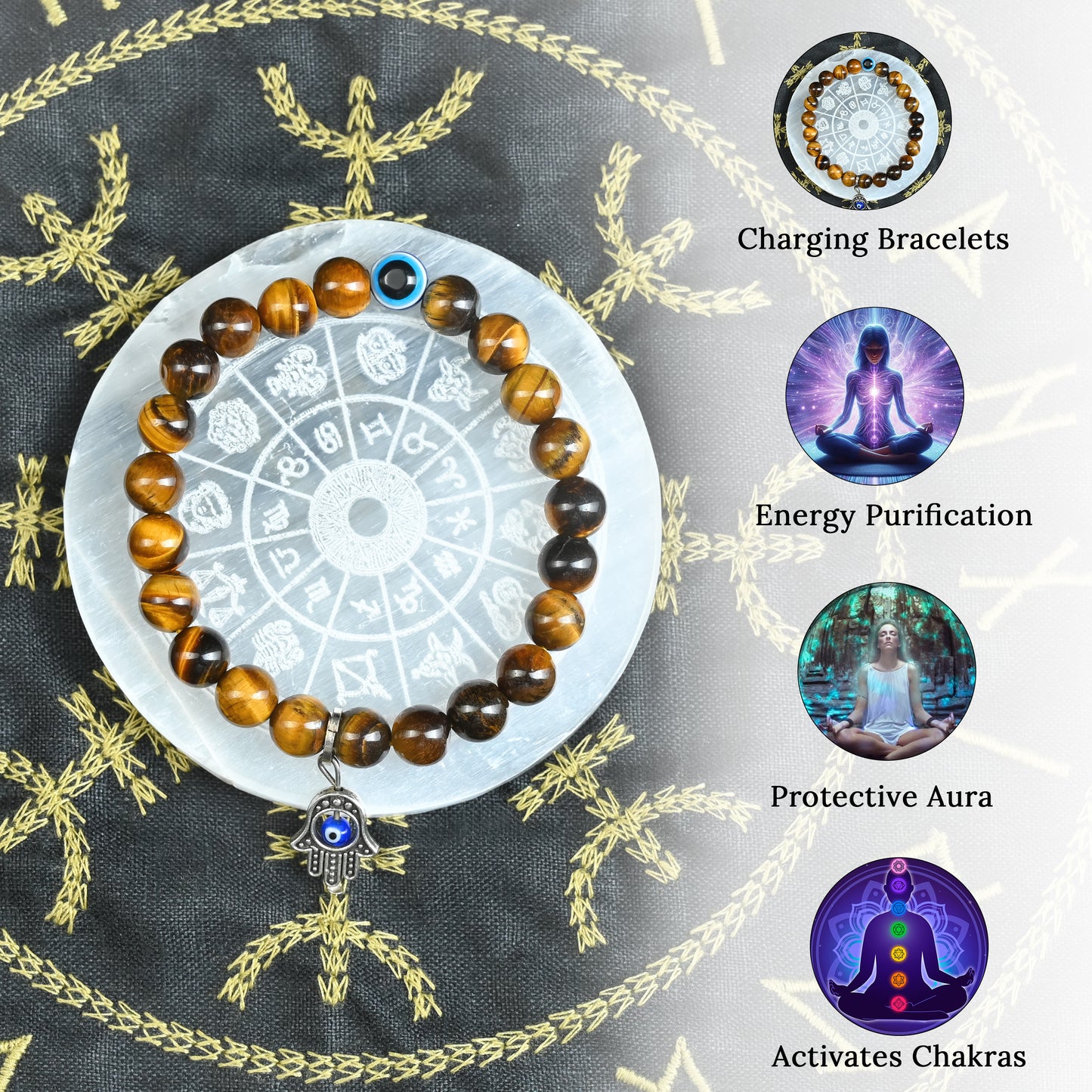 Selenite Plate – Natural Crystal Charging Plate for Cleansing & Positive Energy