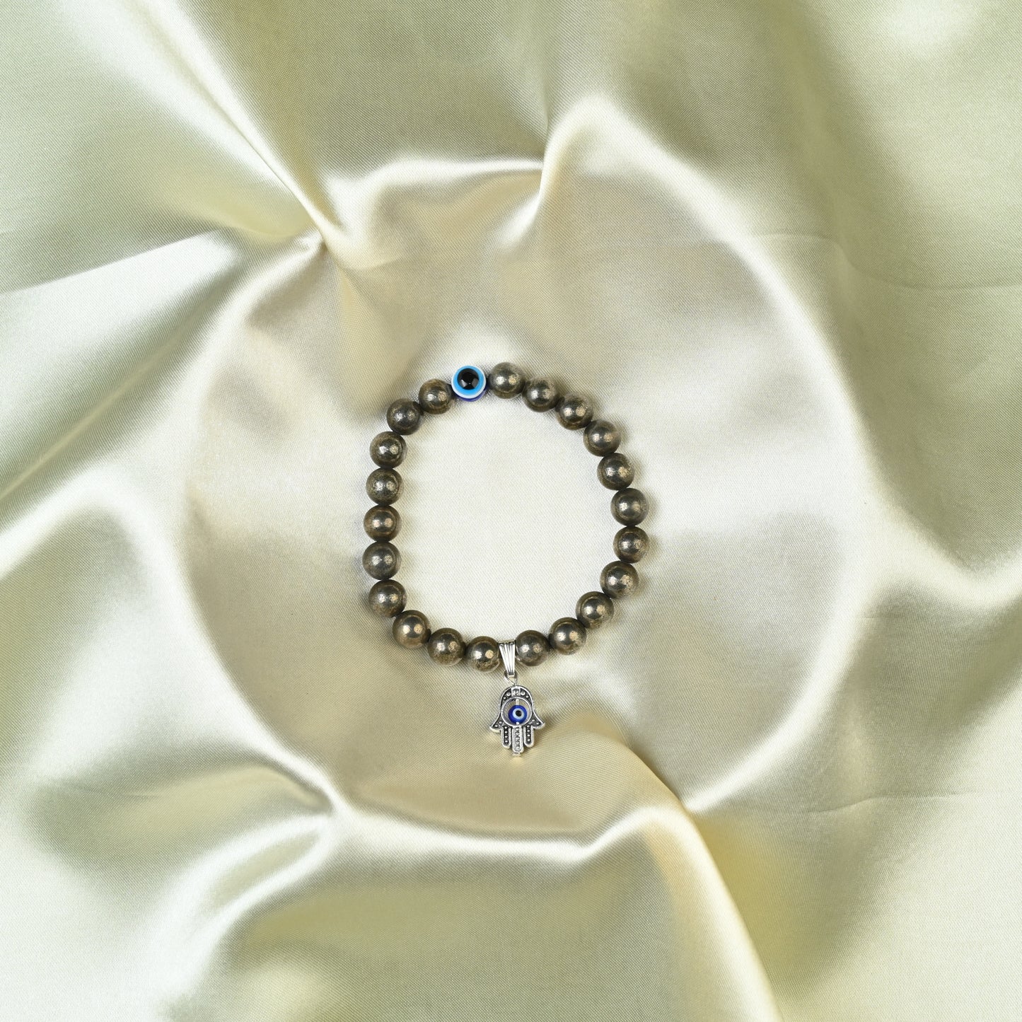 Golden Pyrite Crystal Bracelet – For Wealth, Confidence & Positive Energy