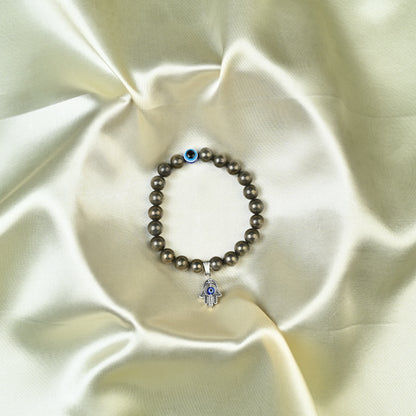 Golden Pyrite Crystal Bracelet – For Wealth, Confidence & Positive Energy
