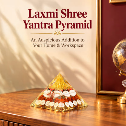 Shree Yantra Pyramid (90mm) – Original Gomti Chakra Vastu Item