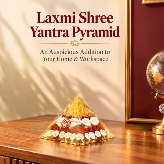 Shree Yantra Pyramid (90mm) – Original Gomti Chakra Vastu Item