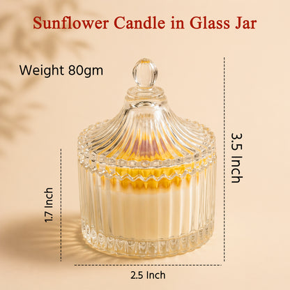 Sunflower Candle – Decorative Scented Candle for Home Décor (2 pcs)