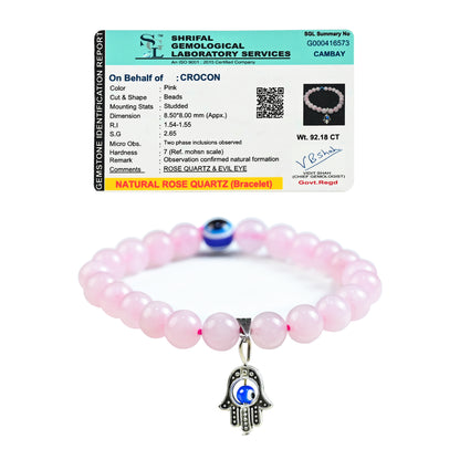 Rose Quartz Healing Bracelet – Attract Unconditional Love & Positive Energy